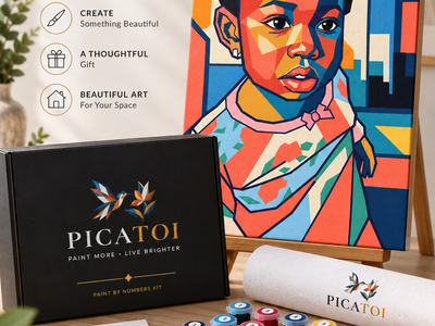 PicaToi Art by Number — Custom Painting Kit